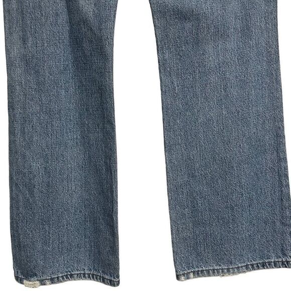 Levi Strauss Signature Men’s Jeans 34 X 32 Slim Bootcut Factory Distressed - Picture 9 of 10